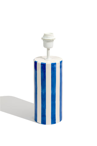 karavan clothing fashion fall winter 25 homecoming homeware collection table lamp blue stripes