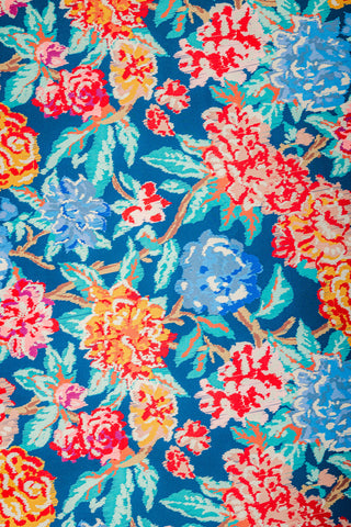 Bed Linen Set (Flowers/Red Check)