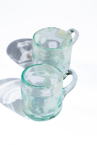 karavan clothing spring summer homeware collection espresso mug glass white dots