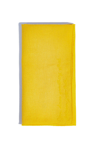 karavan clothing spring summer homeware collection linen napkin yellow