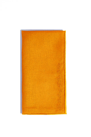 karavan clothing spring summer homeware collection linen napkin orange