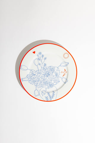 Porcelain Starter Plate (Summer Symbols)