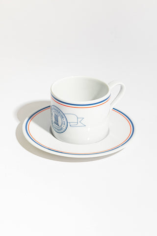 Porcelain Coffee Cup & Saucer (Hotel Καραβάνι)