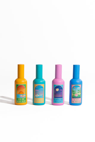 karavan clothing fashion spring summer 24 that moment homeware collection room spray can we begin again