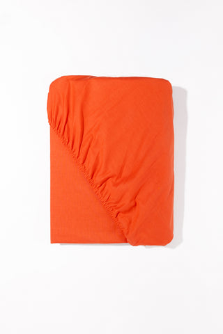 karavan clothing fashion spring summer 24 that moment homeware collection percale fitted sheet ginger