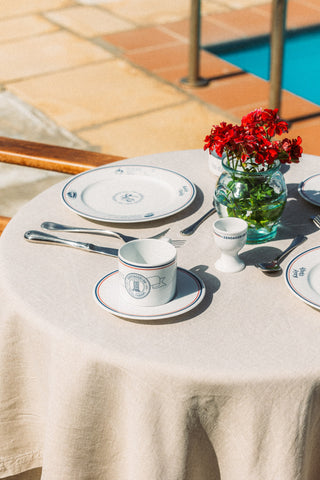 Porcelain Coffee Cup & Saucer (Hotel Καραβάνι)