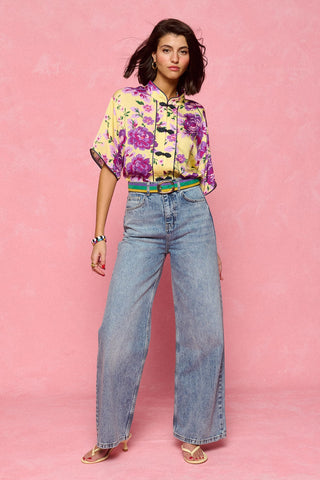 karavan clothing fashion spring summer 26 nai collection sydney shirt lemon floral purple