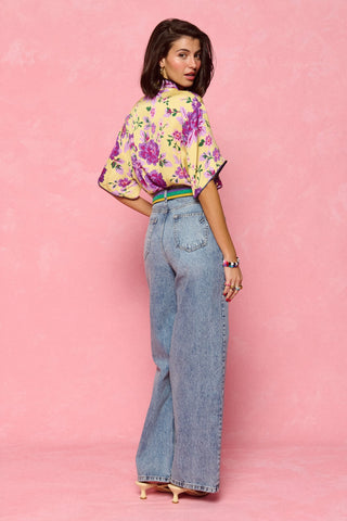 karavan clothing fashion spring summer 26 nai collection sydney shirt lemon floral purple