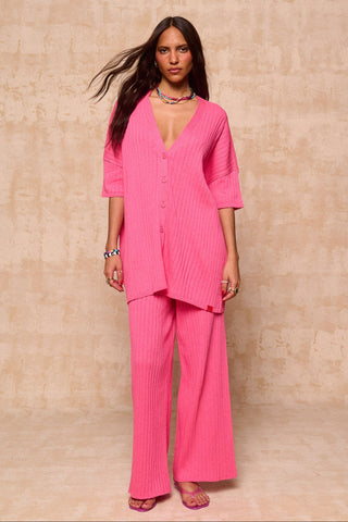 karavan clothing fashion spring summer 26 krvn nai collection francisca knitted shirt pink