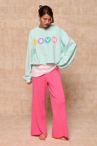 karavan clothing fashion krvn spring summer 26 nai collection tayla cropped sweatshirt opal blue