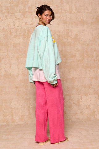 karavan clothing fashion krvn spring summer 26 nai collection tayla cropped sweatshirt opal blue