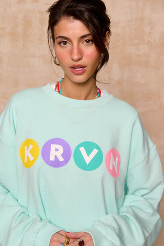 karavan clothing fashion krvn spring summer 26 nai collection tayla cropped sweatshirt opal blue