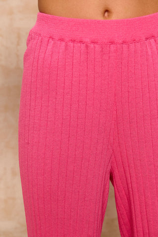 karavan clothing fashion spring summer 26 krvn nai collection alejandra knitted trousers pink