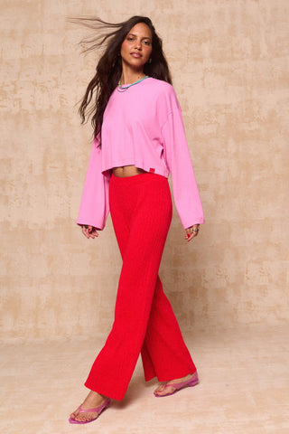 karavan clothing fashion krvn spring summer 26 nai collection avery crop top pink