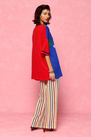 karavan clothing fashion spring summer 26 nai collection emine trousers off white multicolor stripes