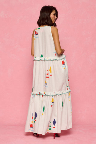 karavan clothing fashion spring summer 26 nai collection artemis dress white lighthouse