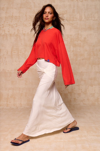 karavan clothing fashion krvn spring summer 26 nai collection avery crop top coral