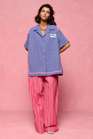 karavan clothing fashion spring summer 26 nai collection ilaira shirt checked blue