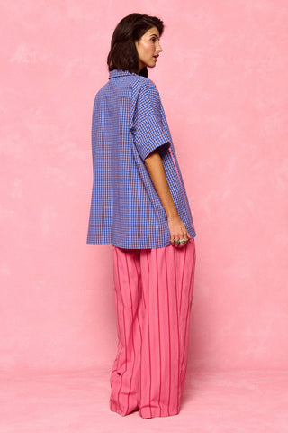 karavan clothing fashion spring summer 26 nai collection ilaira shirt checked blue