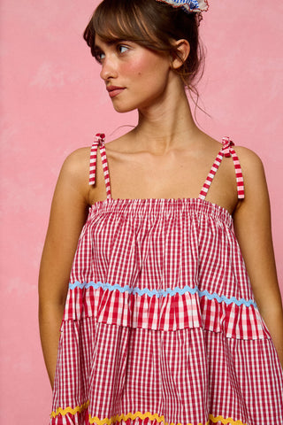 karavan clothing fashion planet homeware spring summer 26 nai collection top red checked