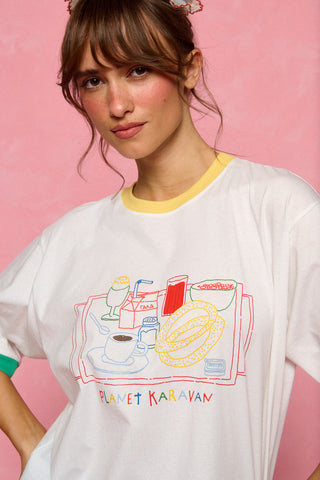 karavan clothing fashion planet homeware spring summer 26 nai collection breakfast tee white