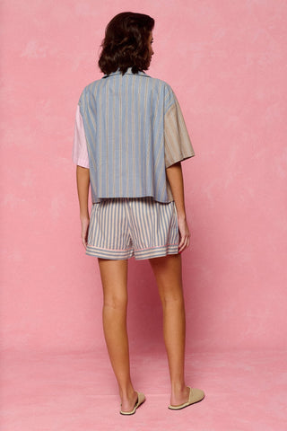 karavan clothing fashion planet homeware spring summer 26 nai collection shorts blue stripes