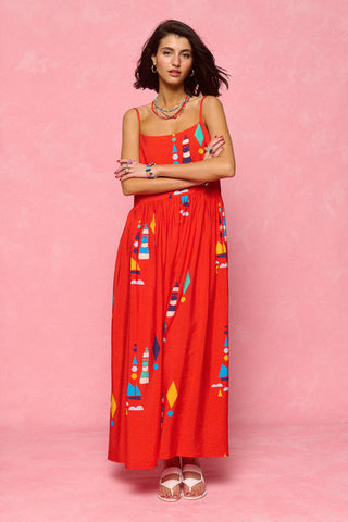 karavan clothing fashion spring summer 26 nai collection bruna dress red