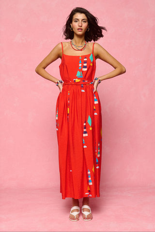 karavan clothing fashion spring summer 26 nai collection bruna dress red