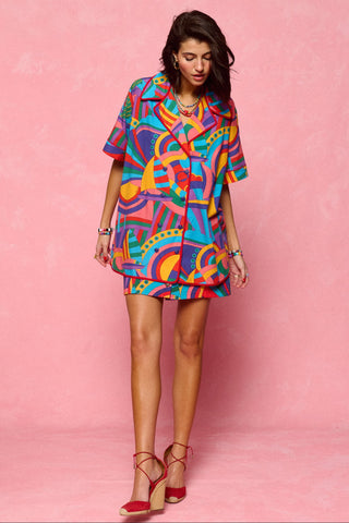 karavan clothing fashion spring summer 26 nai collection bijou shirt abstract boat multicolor