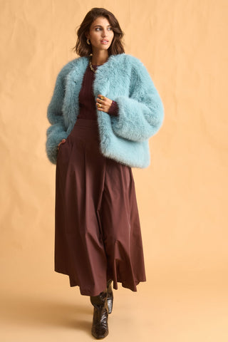 karavan clothing fashion fall winter 25 homecoming krvn collection nodin coat petrol