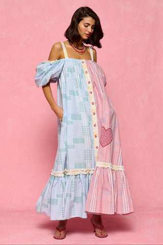 karavan clothing fashion spring summer 26 nai collection cassie dress lilac red botches