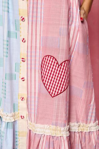 karavan clothing fashion spring summer 26 nai collection cassie dress lilac red botches