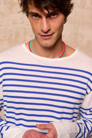 karavan clothing fashion spring summer 26 men nai collection armando knitted sweater blue stripes