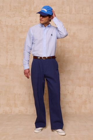 karavan clothing fashion spring summer 26 men nai collection bruce shirt ciel stripes