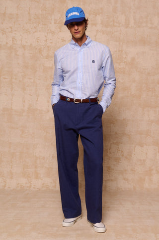 karavan clothing fashion spring summer 26 men nai collection bruce shirt ciel stripes