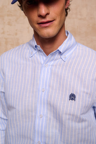 karavan clothing fashion spring summer 26 men nai collection bruce shirt ciel stripes