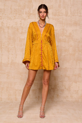 karavan clothing fashion spring summer 26 krvn nai collection daisy mini dress yellow