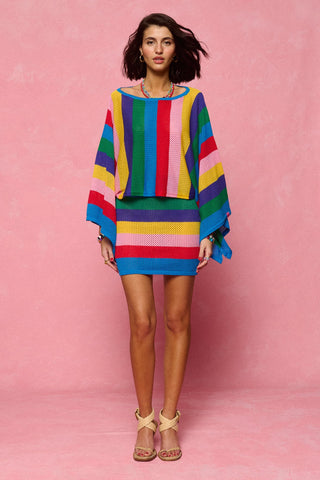 karavan clothing fashion spring summer 26 nai collection delphine knitted top multicolor stripes