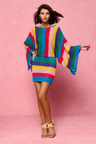 karavan clothing fashion spring summer 26 nai collection delphine knitted top multicolor stripes