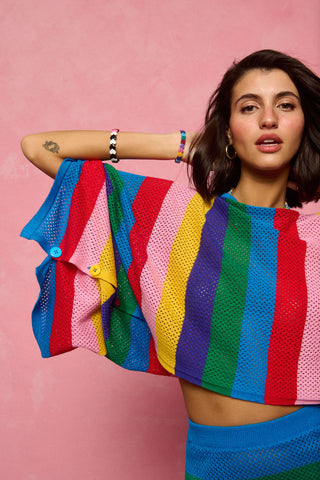 karavan clothing fashion spring summer 26 nai collection delphine knitted top multicolor stripes