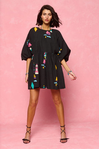 karavan clothing fashion spring summer 26 nai collection darla mini dress black