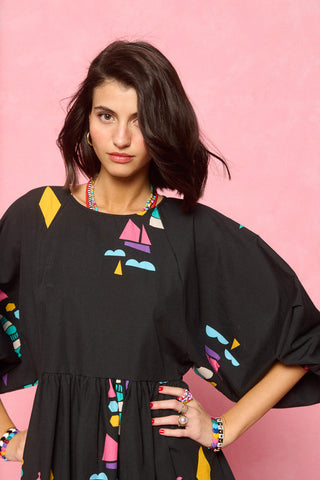 karavan clothing fashion spring summer 26 nai collection darla mini dress black