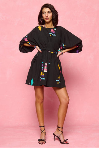 karavan clothing fashion spring summer 26 nai collection darla mini dress black