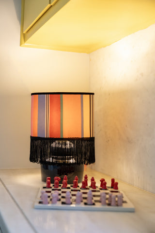 karavan clothing planet homeware collection fall winter 24 25 lamp shade stripes multicolor