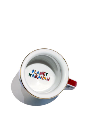 Porcelain Espresso Mug (Black Stripes)