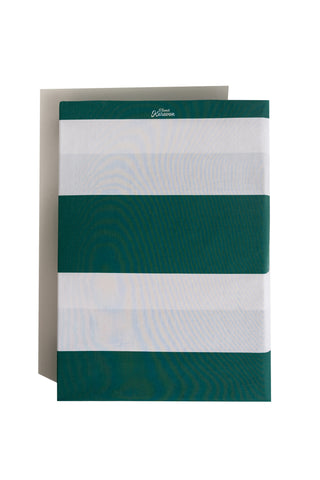 karavan clothing planet homeware collection spring summer 25 fitted sheet green stripes