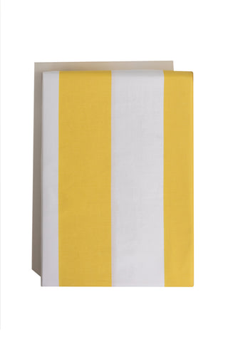 karavan clothing planet homeware collection spring summer 25 flat sheet yellow stripes