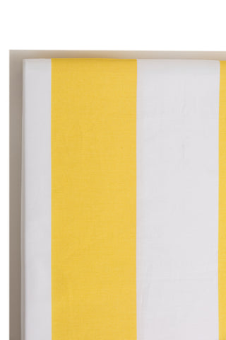 karavan clothing planet homeware collection spring summer 25 flat sheet yellow stripes
