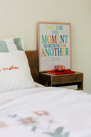 karavan clothing planet homeware collection spring summer 25 art print don't lose this moment searching for another