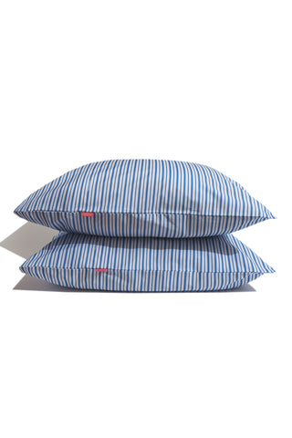 karavan clothing planet homeware collection spring summer 25 pillow case blue stripes